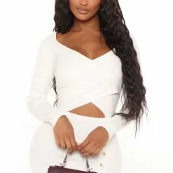 Fashion Nova Love Struck Sweater Midi Dress - White 10 Fashion Nova Love Struck Sweater Midi Dress - White -Fashion Nova Dresses Shop 07 15 21Studio3 ME TB 15 12 00 63 SBD125 White 0826 WG