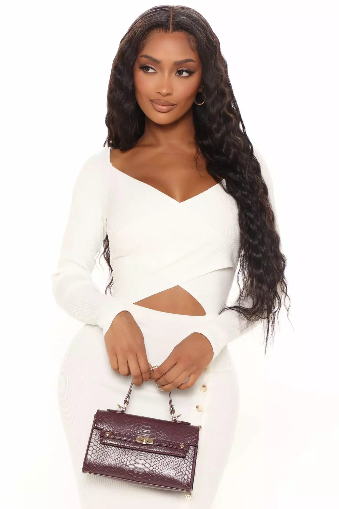 Fashion Nova Love Struck Sweater Midi Dress - White 5 Fashion Nova Love Struck Sweater Midi Dress - White - Image 3