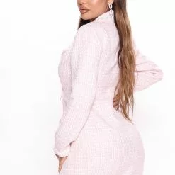 Fashion Nova Brooklyn Babe Tweed Mini Dress - Pink -Fashion Nova Dresses Shop 07 15 22Studio2 MS 10 05 24 7 SDD301041FN Pink 1644 EH