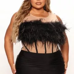 Fashion Nova Let's Party Feather Mini Dress - Black 13 Fashion Nova Let's Party Feather Mini Dress - Black -Fashion Nova Dresses Shop 07 15 22Studio4 RT AC 09 54 15 2 DND52172 Black 0938 PLUS JB