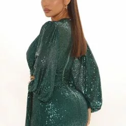 Fashion Nova Starla Sequin Mini Dress - Emerald -Fashion Nova Dresses Shop 07 16 21Studio2 SN TB 11 37 54 39 5254D Emerald 3087 WG