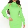 Fashion Nova Laylani Sweater Mini Dress - Green -Fashion Nova Dresses Shop 07 18 22Studio2 CE RL 15 33 00 46 SW665GDFN Green 0640 PB
