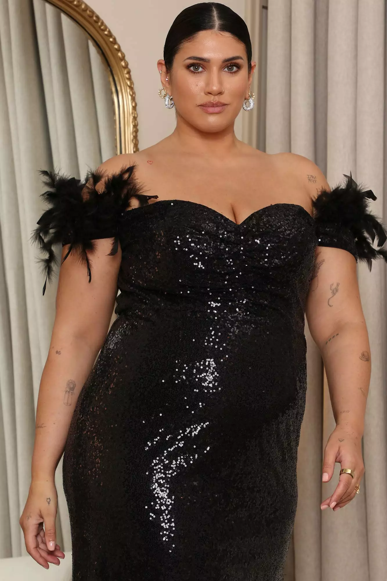 Fashion Nova Showstopper Beauty Sequin Maxi Dress - Black 7 Fashion Nova Showstopper Beauty Sequin Maxi Dress - Black - Image 5