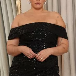 Fashion Nova Almost Famous Sequin Maxi Dress - Black -Fashion Nova Dresses Shop 07 18 22Studio6 RT KJ 10 17 12 4 9412P1 Black 8020 PLUS JB