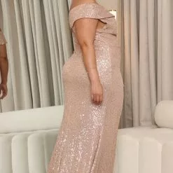 Fashion Nova Almost Famous Sequin Maxi Dress - Champagne -Fashion Nova Dresses Shop 07 18 22Studio6 RT KJ 10 30 40 8 9412P1 Champagne 8050 PLUS PB