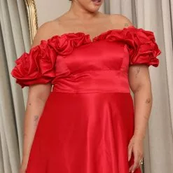 Fashion Nova Giving Ultimatums Satin Maxi Dress - Red -Fashion Nova Dresses Shop 07 18 22Studio6 RT KJ 11 48 37 24 MM2480 Red 15361 PLUS KL