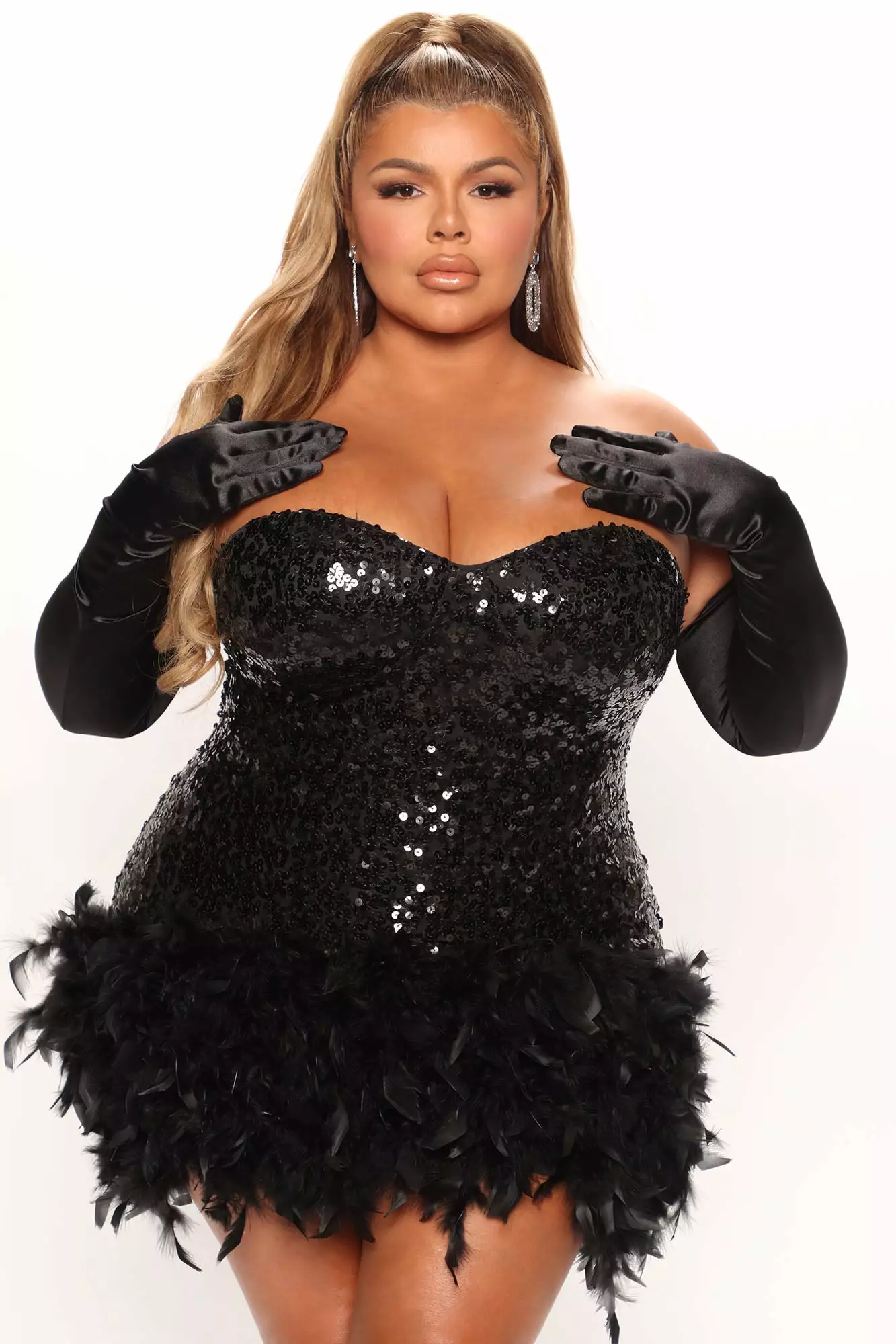 Fashion Nova Icon Behavior Sequin Mini Dress Set - Black 7 Fashion Nova Icon Behavior Sequin Mini Dress Set - Black - Image 5