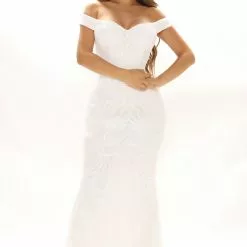 Fashion Nova Until The Weekend Sequin Maxi Dress - White