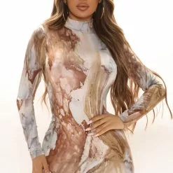 Fashion Nova Greatest Obsession Midi Dress - Brown/combo 23 Fashion Nova Greatest Obsession Midi Dress - Brown/combo -Fashion Nova Dresses Shop 07 20 21Studio2 SN TB 10 45 31 26 D23237 Browncombo 0097 JK