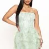 Fashion Nova Call Me Feather Sequin Mini Dress - Mint -Fashion Nova Dresses Shop 07 20 22Studio3 RM AC 15 22 43 35 DR2510 Mint 3520 EH