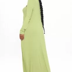Fashion Nova Satisfied Ribbed Maxi Dress Set - Green -Fashion Nova Dresses Shop 07 21 20Studio1 JP DJ 11 47 52 2 ST30001TD Green 3621 JK