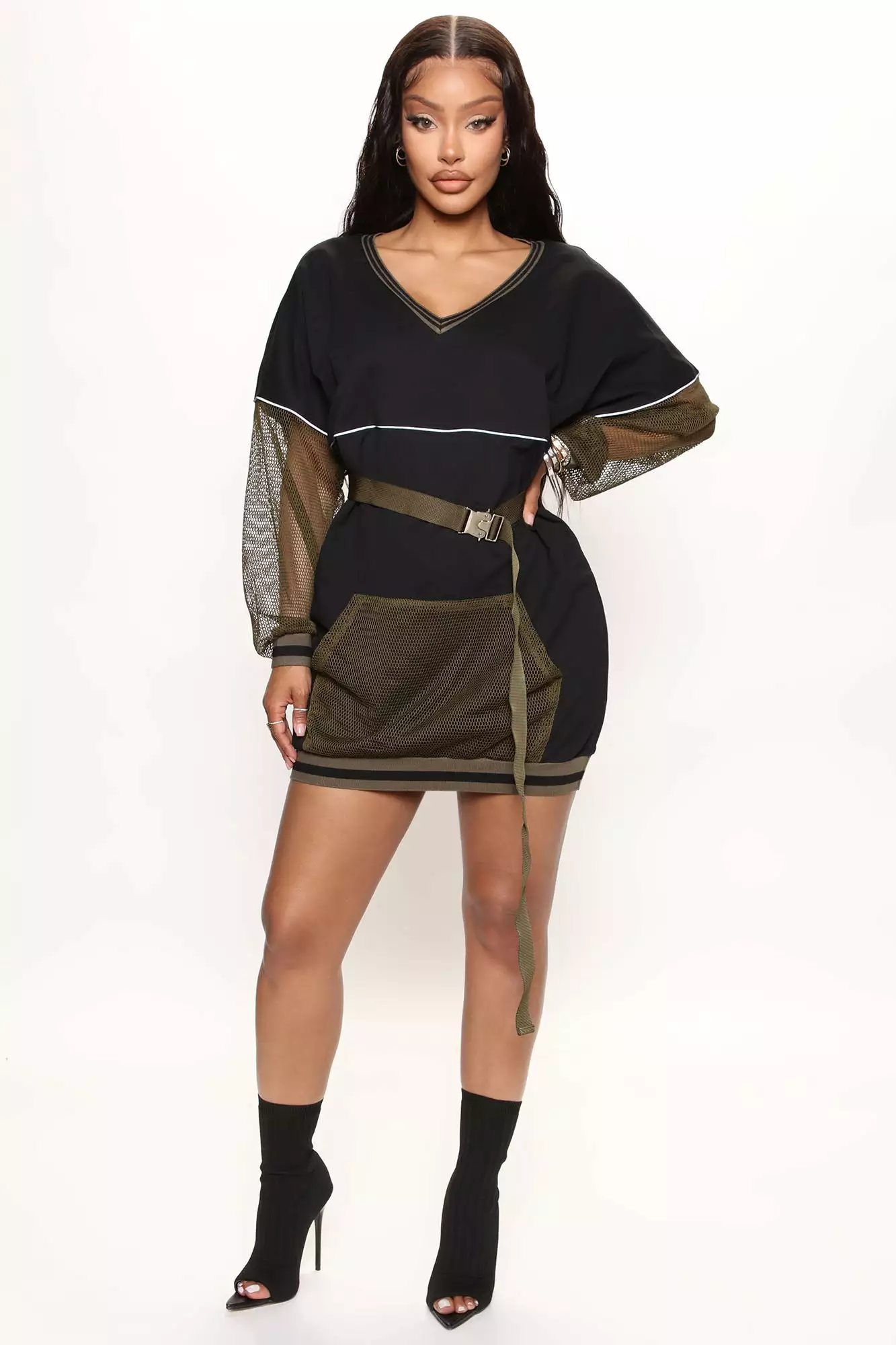 Fashion Nova LA Streets Mini Dress - Black/combo 3 Fashion Nova LA Streets Mini Dress - Black/combo