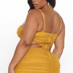 Fashion Nova My Heart Is Full Midi Dress - Mustard -Fashion Nova Dresses Shop 07 23 21Studio3 DD KP 11 11 18 21 JD2671 Mustard 3960 PLUS KL