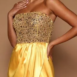 Fashion Nova Chrysanthemum Embellished Maxi Dress - Gold -Fashion Nova Dresses Shop 07 25 22Studio6 ME KP 09 48 59 4 GW22C1095 Gold P 8738 KS