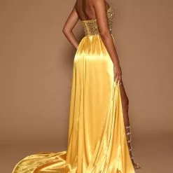 Fashion Nova Chrysanthemum Embellished Maxi Dress - Gold -Fashion Nova Dresses Shop 07 25 22Studio6 ME KP 09 50 08 4 GW22C1095 Gold P 8742 KS