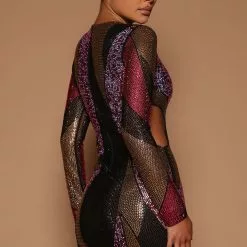 Fashion Nova Sofiya Embellished Dress - Black/Pink -Fashion Nova Dresses Shop 07 25 22Studio6 ME KP 13 40 12 27 A79276D BlackPink 9126 SG