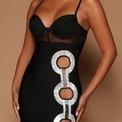 Fashion Nova Tori Bandage Midi Dress - Black -Fashion Nova Dresses Shop 07 25 22Studio6 ME KP 13 51 01 30 22GWF0298 Black 9159 JB