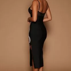 Fashion Nova Tori Bandage Midi Dress - Black -Fashion Nova Dresses Shop 07 25 22Studio6 ME KP 13 51 10 30 22GWF0298 Black 9162 JB