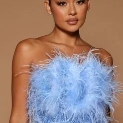 Fashion Nova Lorina Feather Mini Dress - Blue 8 Fashion Nova Lorina Feather Mini Dress - Blue -Fashion Nova Dresses Shop 07 25 22Studio6 ME KP 14 24 59 39 GW22C1115 Blue 9296 JB