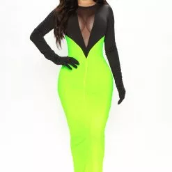 Fashion Nova Racer Midi Dress Set - Black/combo