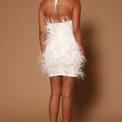 Fashion Nova Feeling Expensive Feather Mini Dress - White -Fashion Nova Dresses Shop 07 27 22Studio5 SN KP 10 04 03 1 GW22X2026 White 9476 JB