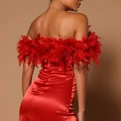 Fashion Nova Hanalei Feather Maxi Dress - Cognac -Fashion Nova Dresses Shop 07 27 22Studio5 SN KP 13 58 04 27 GW22C1124 Cognac 9860 KS