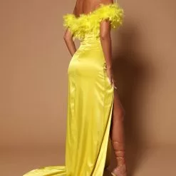 Fashion Nova Hanalei Feather Maxi Dress - Chartreuse -Fashion Nova Dresses Shop 07 27 22Studio5 SN KP 14 06 01 28 GW22C1124 Chartreuse 9872 KS