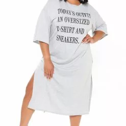 Fashion Nova Stating Facts T Shirt Dress - Grey -Fashion Nova Dresses Shop 07 28 20Studio2 MS MJ 10 49 00 18 JS970 Grey 4106 PLUS JK