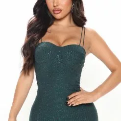 Fashion Nova Bianca Embelllished Midi Dress - Emerald -Fashion Nova Dresses Shop 07 28 22Studio2 SN RL 14 25 41 38 HMD13587 Emerald 0579 PB