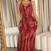 Fashion Nova Amber Sequin Maxi Dress - Wine -Fashion Nova Dresses Shop 07 28 22Studio7 ME AC 10 24 01 6 HMD13582 Wine 0029 KS