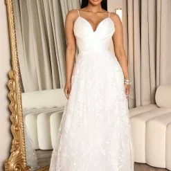 Fashion Nova At The Chapel Maxi Dress - White