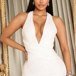 Fashion Nova Secret Admirer Sequin Maxi Dress - White -Fashion Nova Dresses Shop 07 28 22Studio7 ME AC 11 45 29 21 LD9135 White 0067 KL