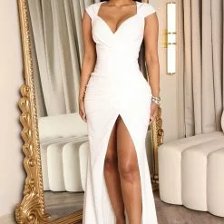 Fashion Nova Fell In Love With You Maxi Dress - White