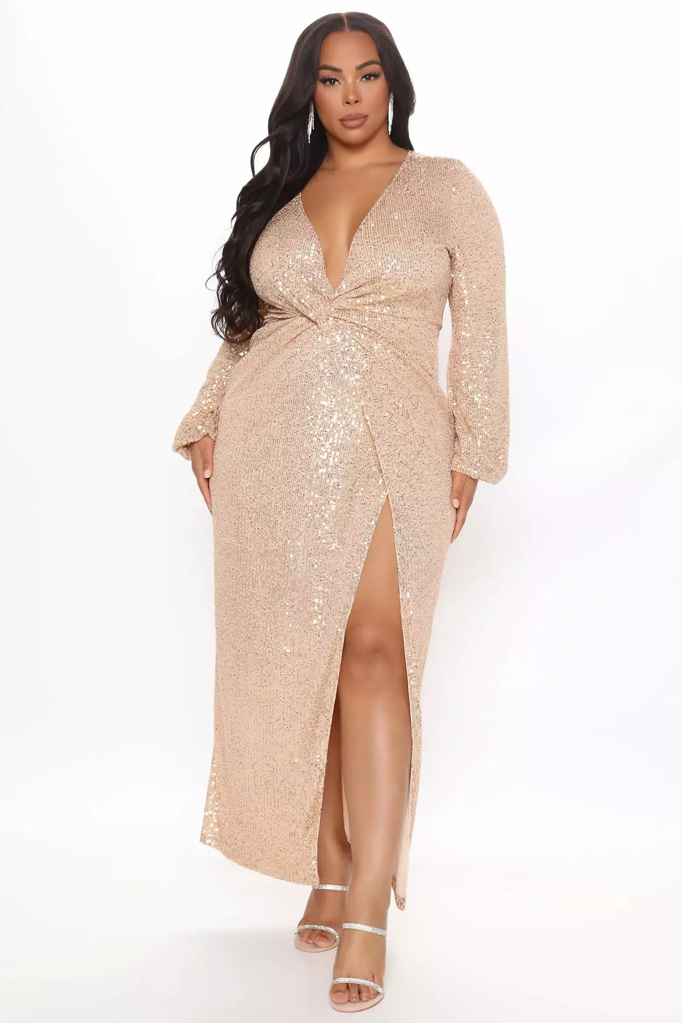 Fashion Nova Betting On You Sequin Maxi Dress - Gold 8 Fashion Nova Betting On You Sequin Maxi Dress - Gold - Image 6