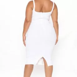 Fashion Nova No Cuts Given Bandage Midi Dress - White -Fashion Nova Dresses Shop 07 29 21Studio3 JP MJ 10 55 59 22 MD6674 White 6181 PLUS MH