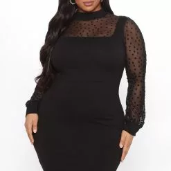 Fashion Nova Come My Way Midi Dress - Black -Fashion Nova Dresses Shop 07 29 21Studio3 JP MJ 11 46 29 35 D8637 Black 6294 PLUS WG