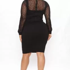 Fashion Nova Come My Way Midi Dress - Black -Fashion Nova Dresses Shop 07 29 21Studio3 JP MJ 11 46 34 35 D8637 Black 6296 PLUS WG
