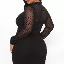 Fashion Nova Come My Way Midi Dress - Black -Fashion Nova Dresses Shop 07 29 21Studio3 JP MJ 11 46 37 35 D8637 Black 6298 PLUS WG