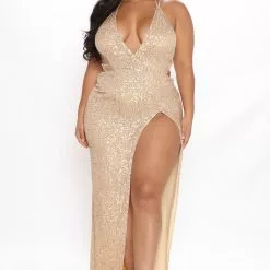 Fashion Nova Jaw Dropping Sequin Maxi Dress - Gold -Fashion Nova Dresses Shop 07 30 21Studio3 RM MJL 11 50 57 24 DR1934FN Gold 6937 PLUS MH