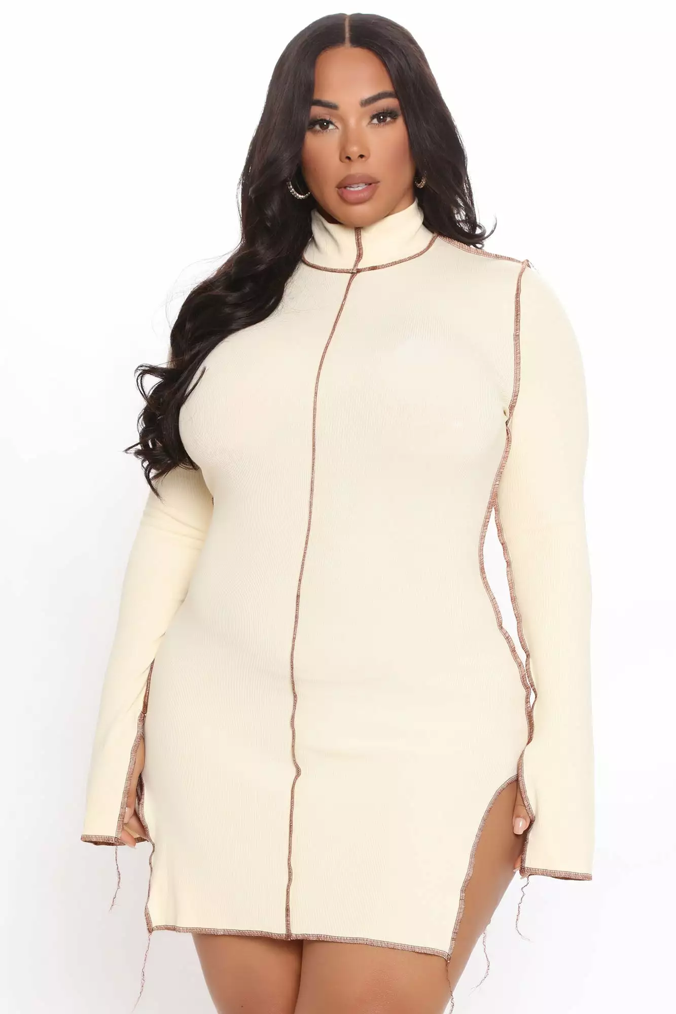 Fashion Nova Walk In And Stare Midi Dress - Cream 11 Fashion Nova Walk In And Stare Midi Dress - Cream - Image 9