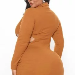 Fashion Nova Well Dressed Ribbed Shirt Dress - Camel -Fashion Nova Dresses Shop 08 02 21Studio3 CE TB 10 58 16 23 DGI4238 Camel 7538 PLUS EH