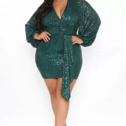 Fashion Nova Starla Sequin Mini Dress - Emerald -Fashion Nova Dresses Shop 08 02 21Studio3 CE TB 13 34 01 47 5254D Emerald 7750 PLUS WG