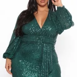 Fashion Nova Starla Sequin Mini Dress - Emerald -Fashion Nova Dresses Shop 08 02 21Studio3 CE TB 13 34 05 47 5254D Emerald 7753 PLUS WG