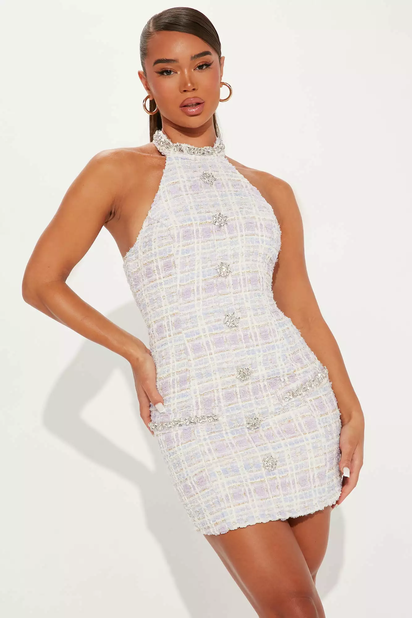 Fashion Nova Primadonna Girl Tweed Mini Dress Set - Purple 3 Fashion Nova Primadonna Girl Tweed Mini Dress Set - Purple