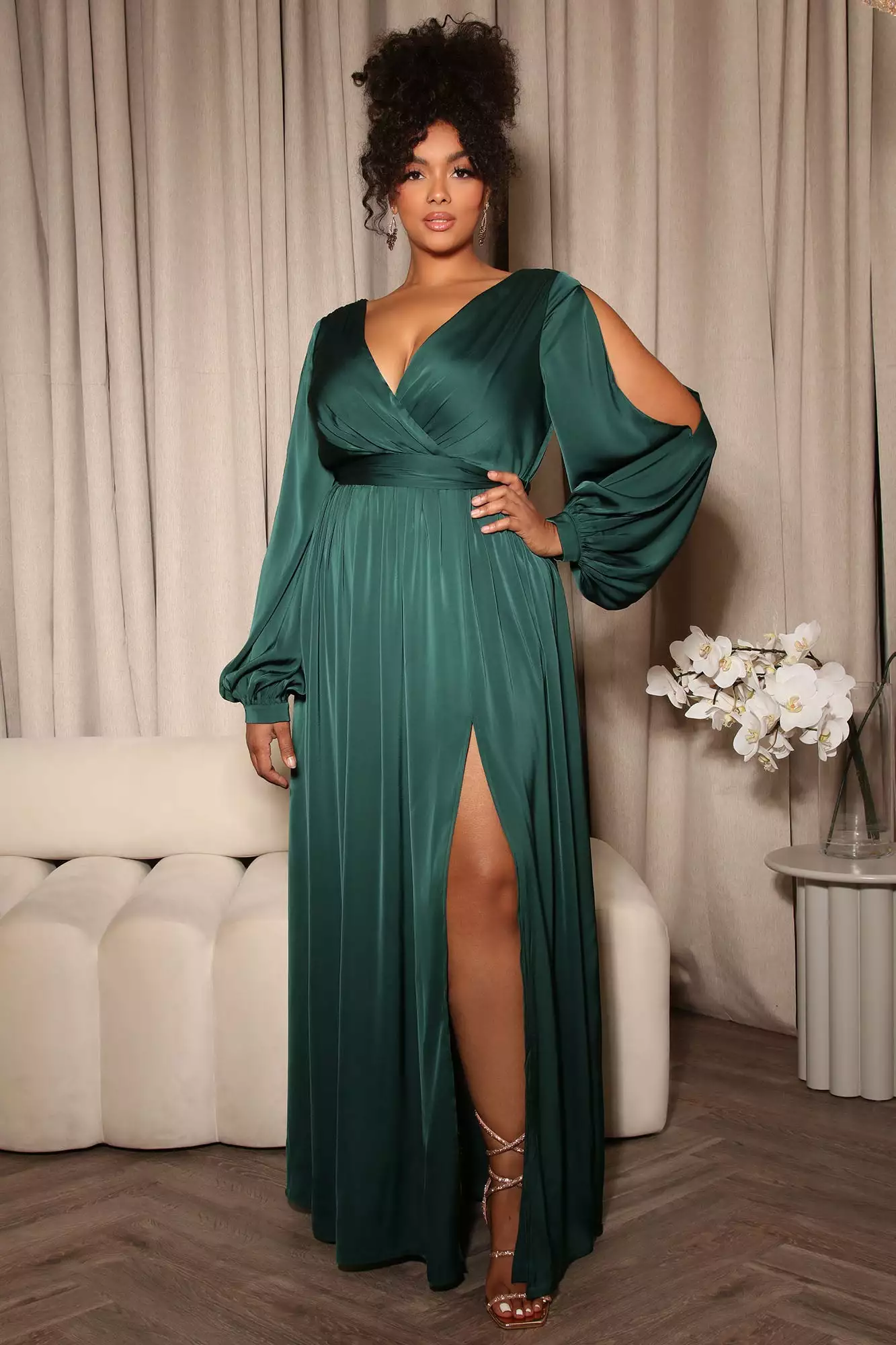 Fashion Nova Belle Maxi Dress - Emerald 6 Fashion Nova Belle Maxi Dress - Emerald - Image 4