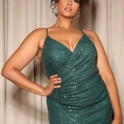 Fashion Nova Beautiful Scene Sequin Maxi Dress - Emerald -Fashion Nova Dresses Shop 08 02 22Studio5 SN DJ 14 32 45 23 1011P3 Emerald 0679 PLUS KS