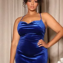 Fashion Nova Wrapped In Velvet Maxi Dress - Royal -Fashion Nova Dresses Shop 08 02 22Studio5 SN DJ 15 46 10 35 1845P7 Royal 0801 PLUS WG