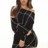 Fashion Nova Take Care Of Yourself Sweater Dress - Black -Fashion Nova Dresses Shop 08 03 21Studio2 CE KP 11 44 42 39 D2215 Black 3242 KS