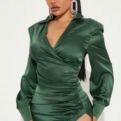Fashion Nova Lovely Satin Maxi Dress - Hunter -Fashion Nova Dresses Shop 08 05 22Studio2 DM OS 10 54 32 15 D16457CPD Hunter 4357 KS