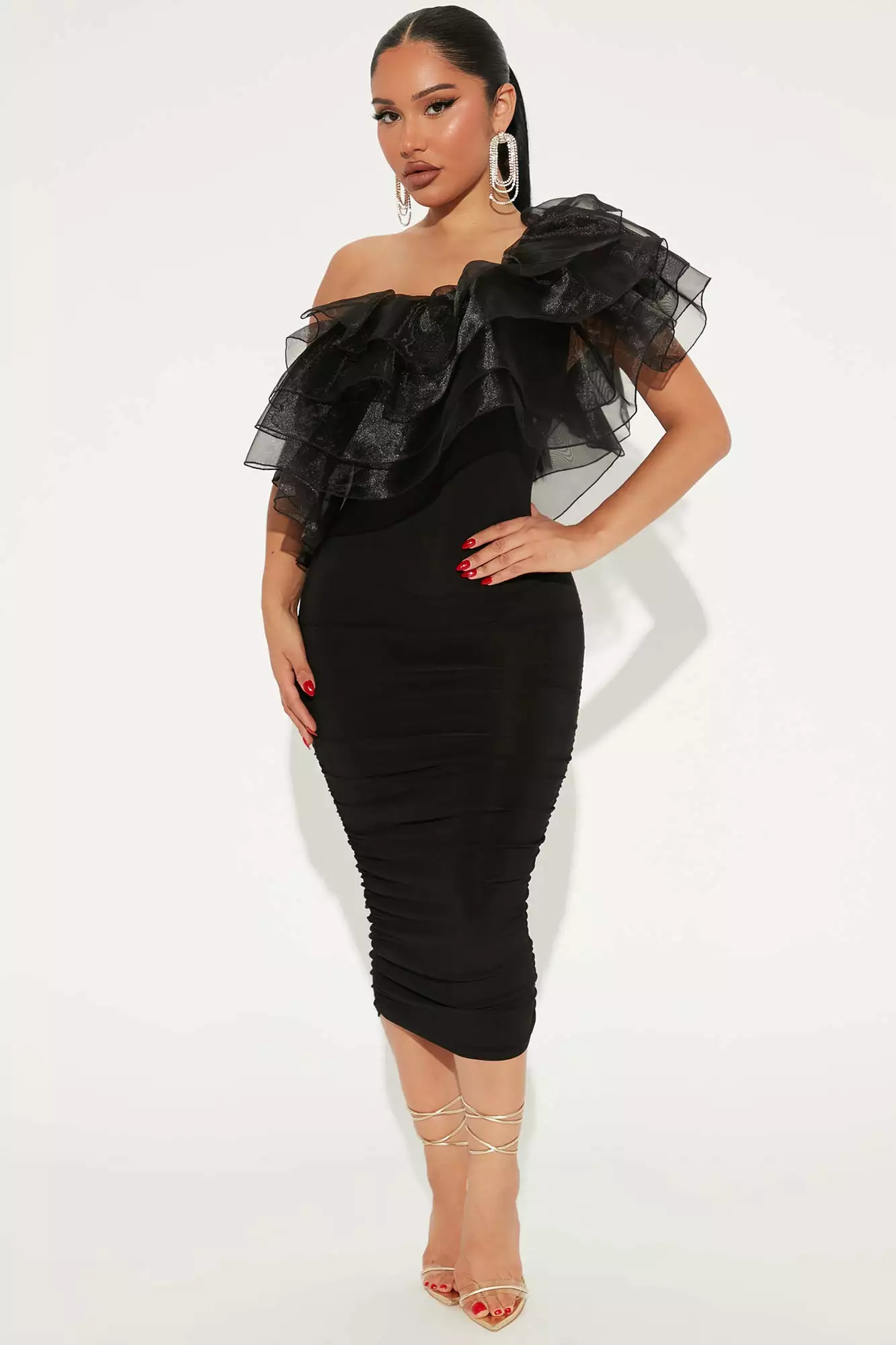 Fashion Nova Love You More Midi Dress - Black 4 Fashion Nova Love You More Midi Dress - Black - Image 2